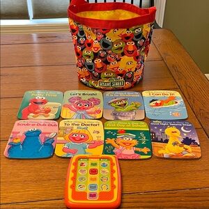 Sesame Street Learning Book Set with Bag